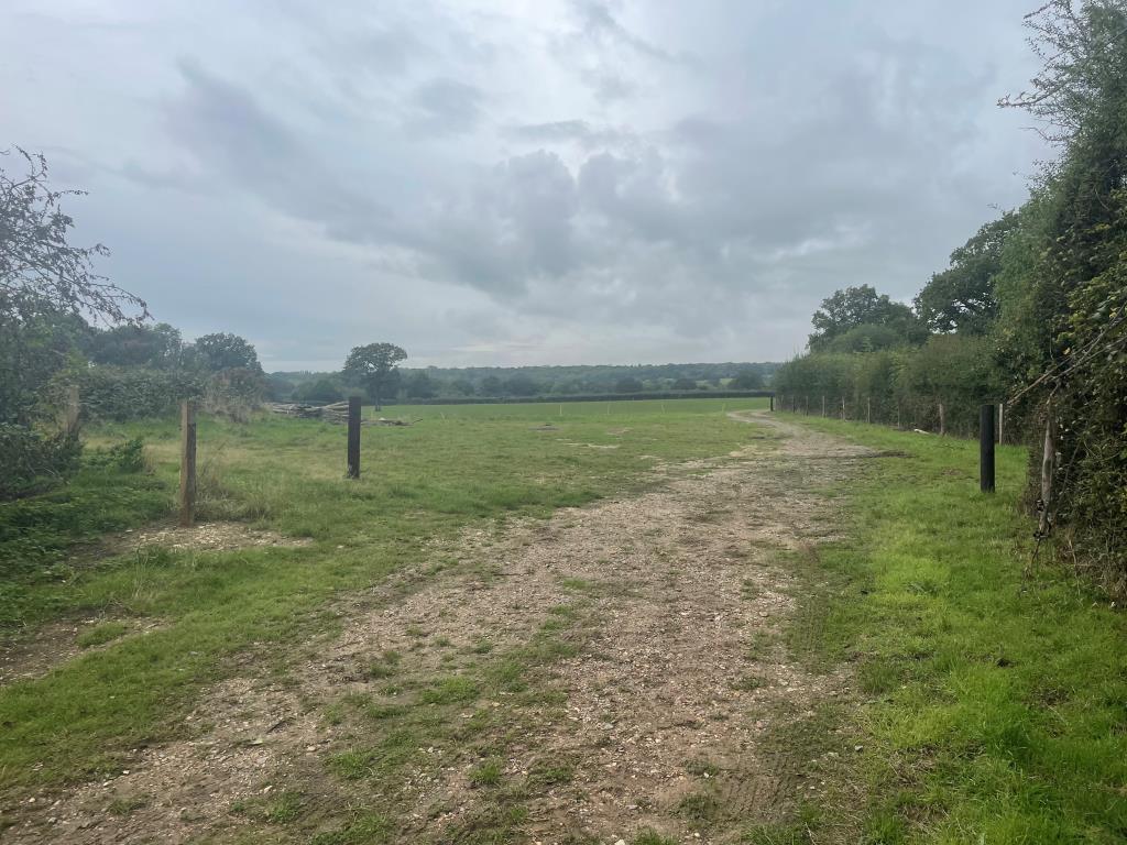 Lot: 94 - JUST OVER 33 ACRES OF FARMLAND IN STRATEGIC LOCATION - TO BE OFFERED FOR SALE BY PUBLIC AUCTION ON FRIDAY, 25TH OCTOBER 2024 - Easterly view of front parcel of land from track